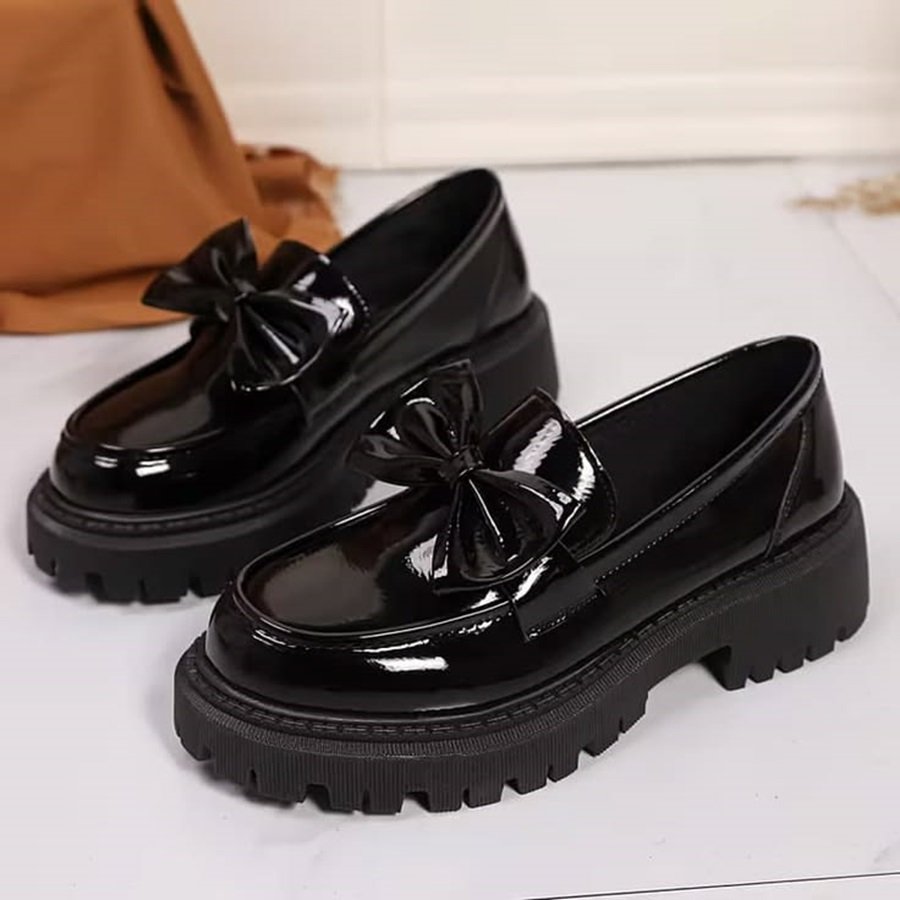 Women Black Loafers